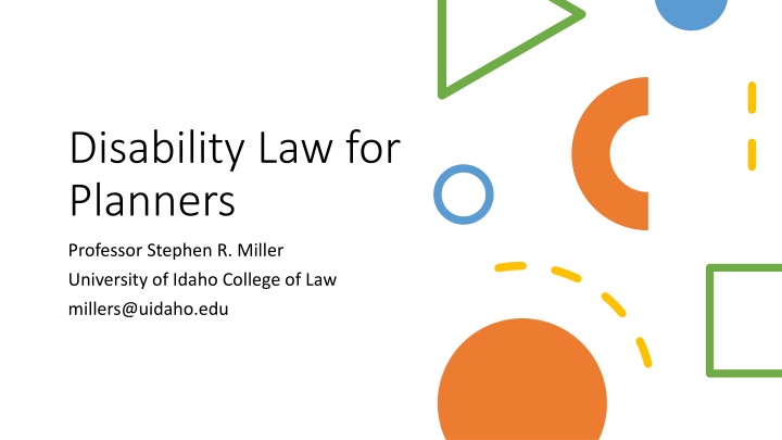 disability law for planners