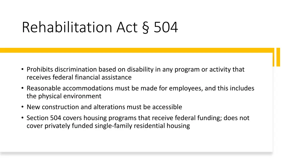 rehabilitation act 504