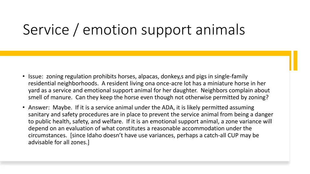 service emotion support animals