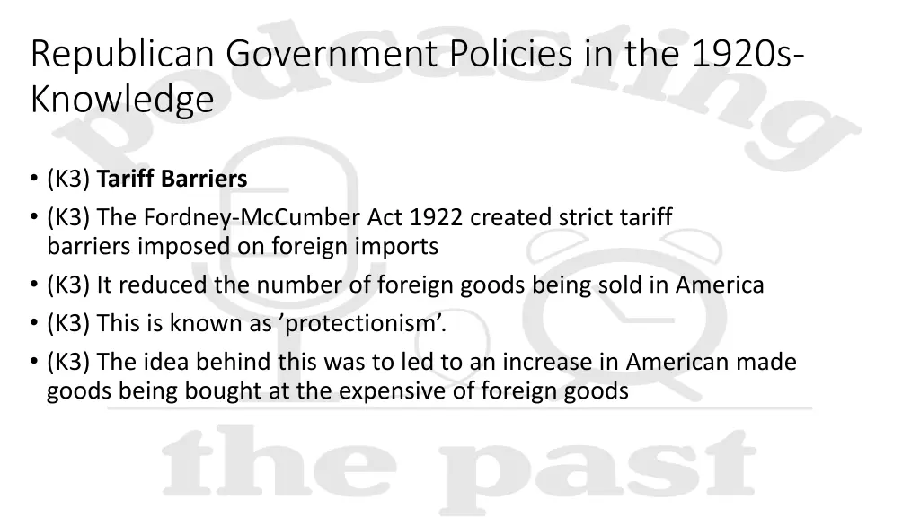 republican government policies in the 1920s 2