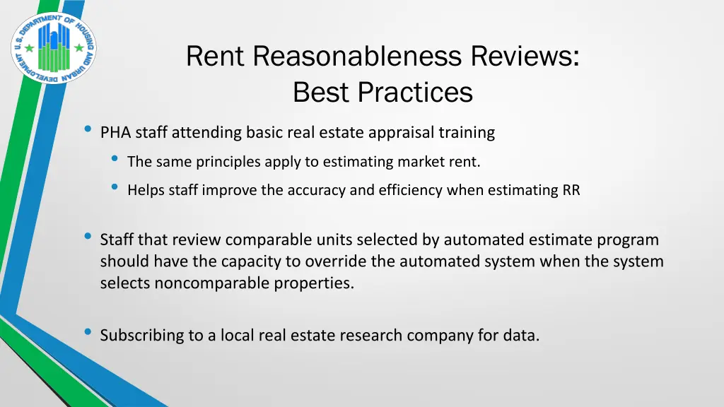 rent reasonableness reviews best practices