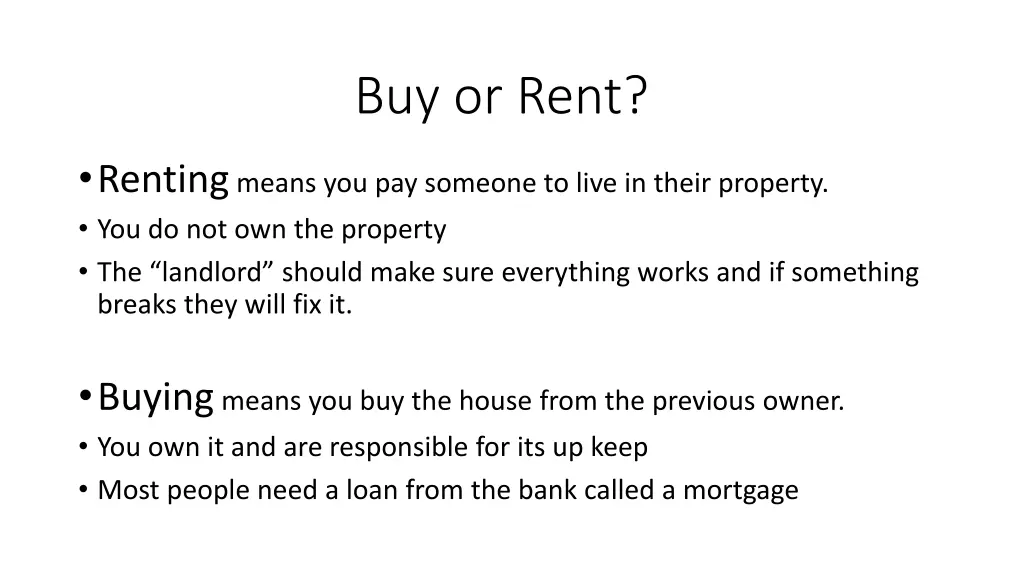 buy or rent