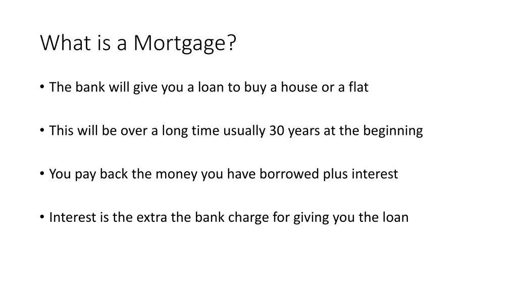 what is a mortgage