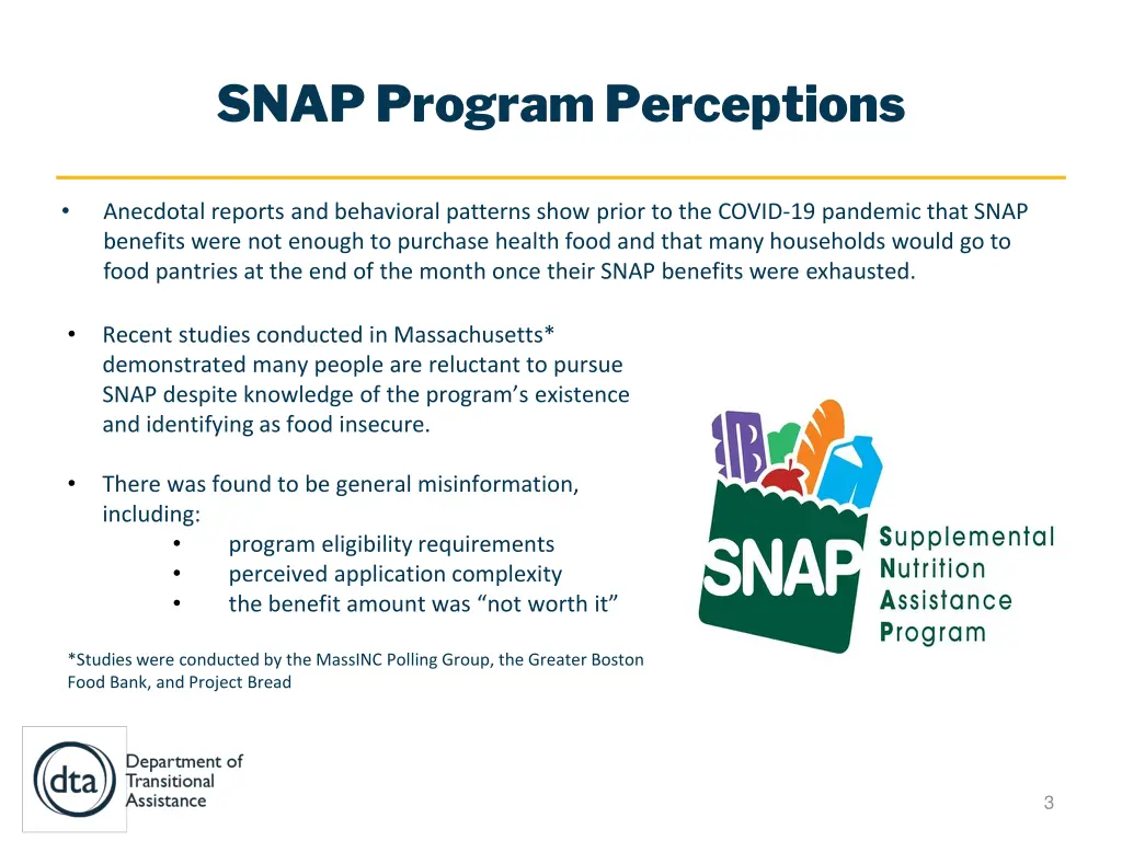 snap program perceptions