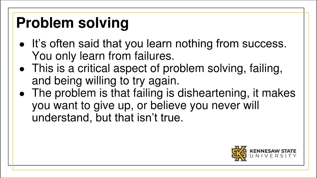 problem solving