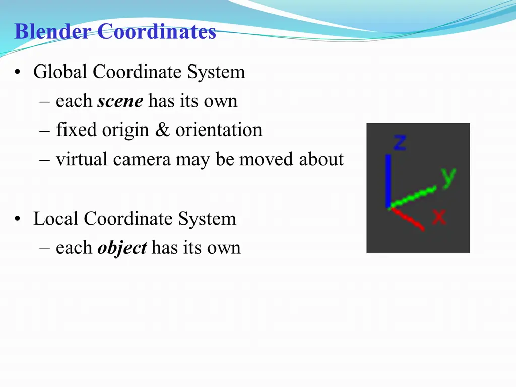 blender coordinates