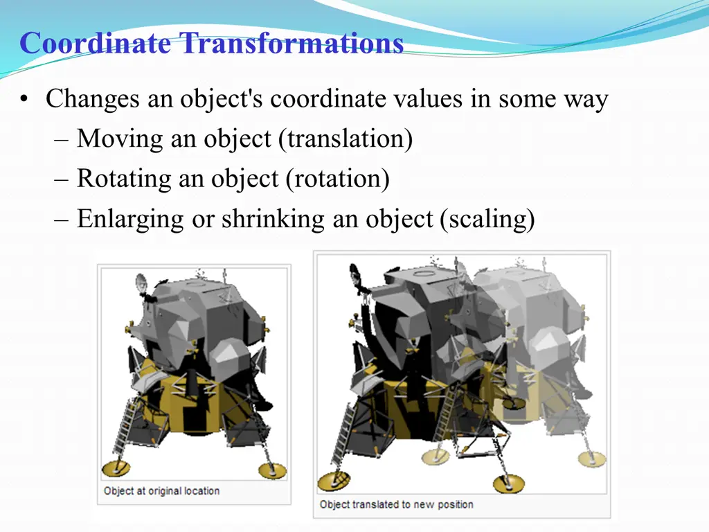 coordinate transformations