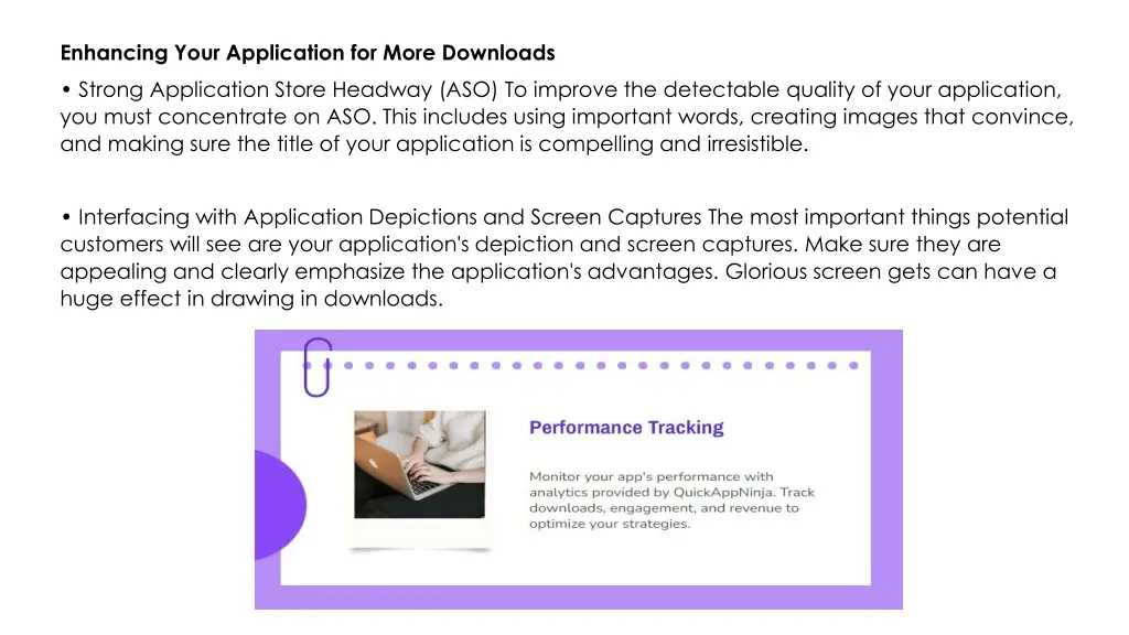 enhancing your application for more downloads