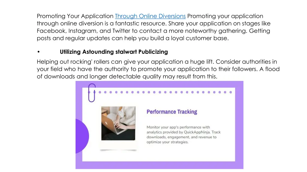 promoting your application through online