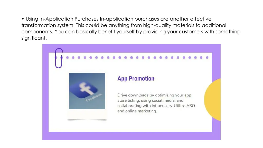 using in application purchases in application