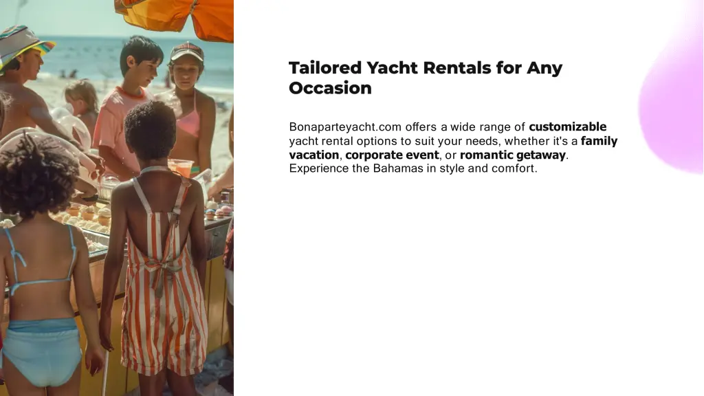 bonaparteyacht com offers a wide range