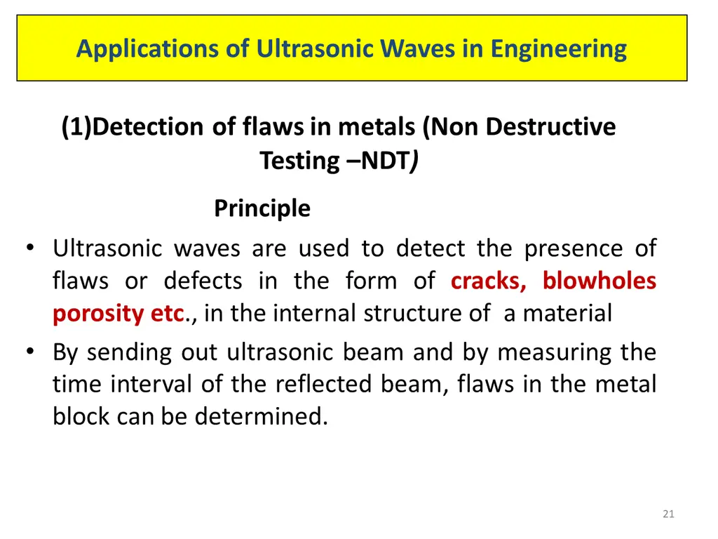 applications of ultrasonic waves in engineering