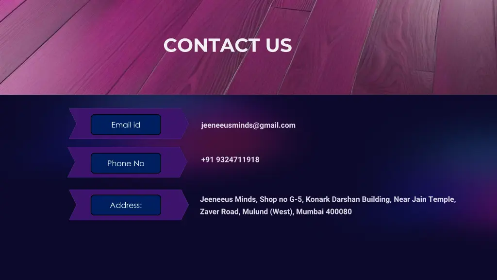 contact us