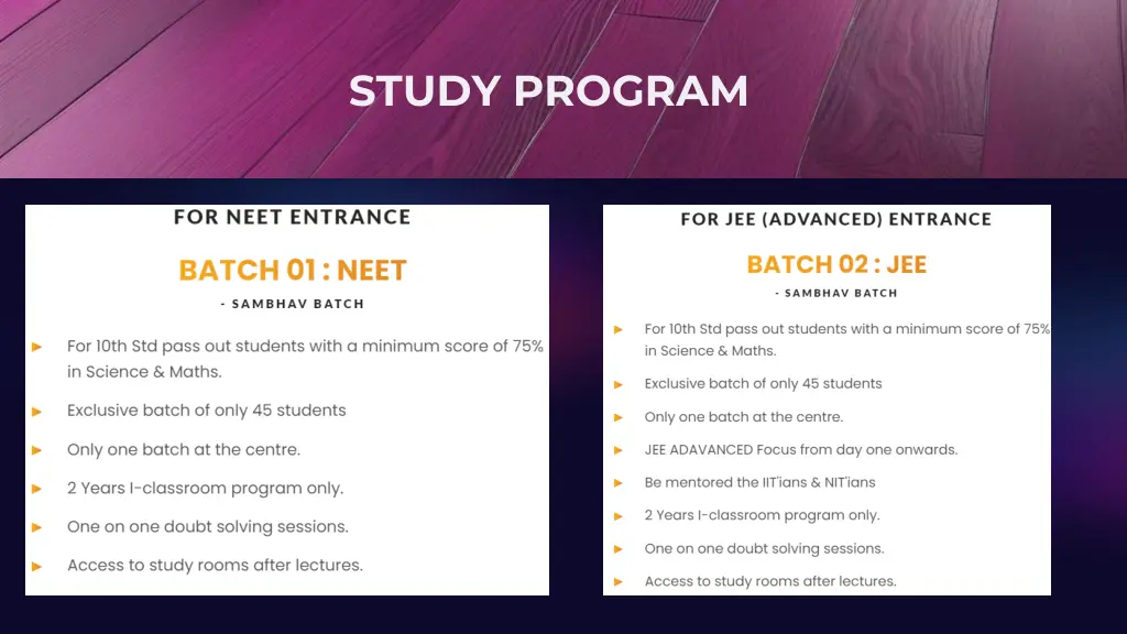 study program