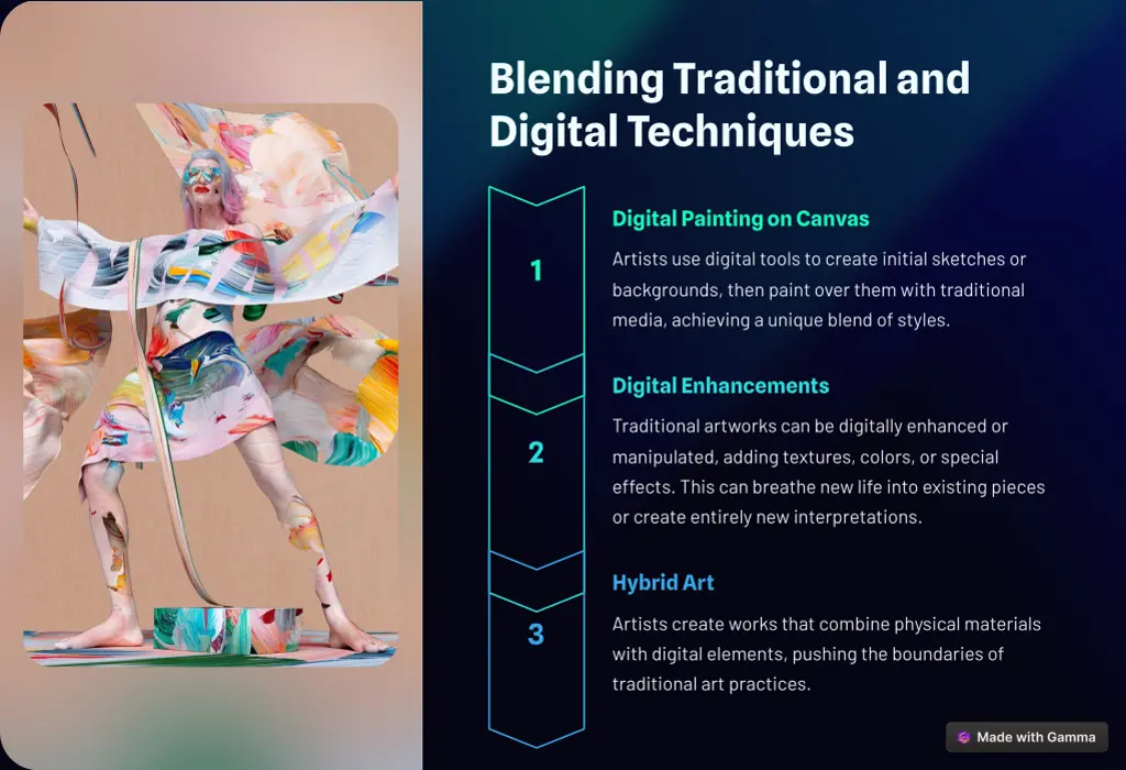 blending traditional and digital techniques