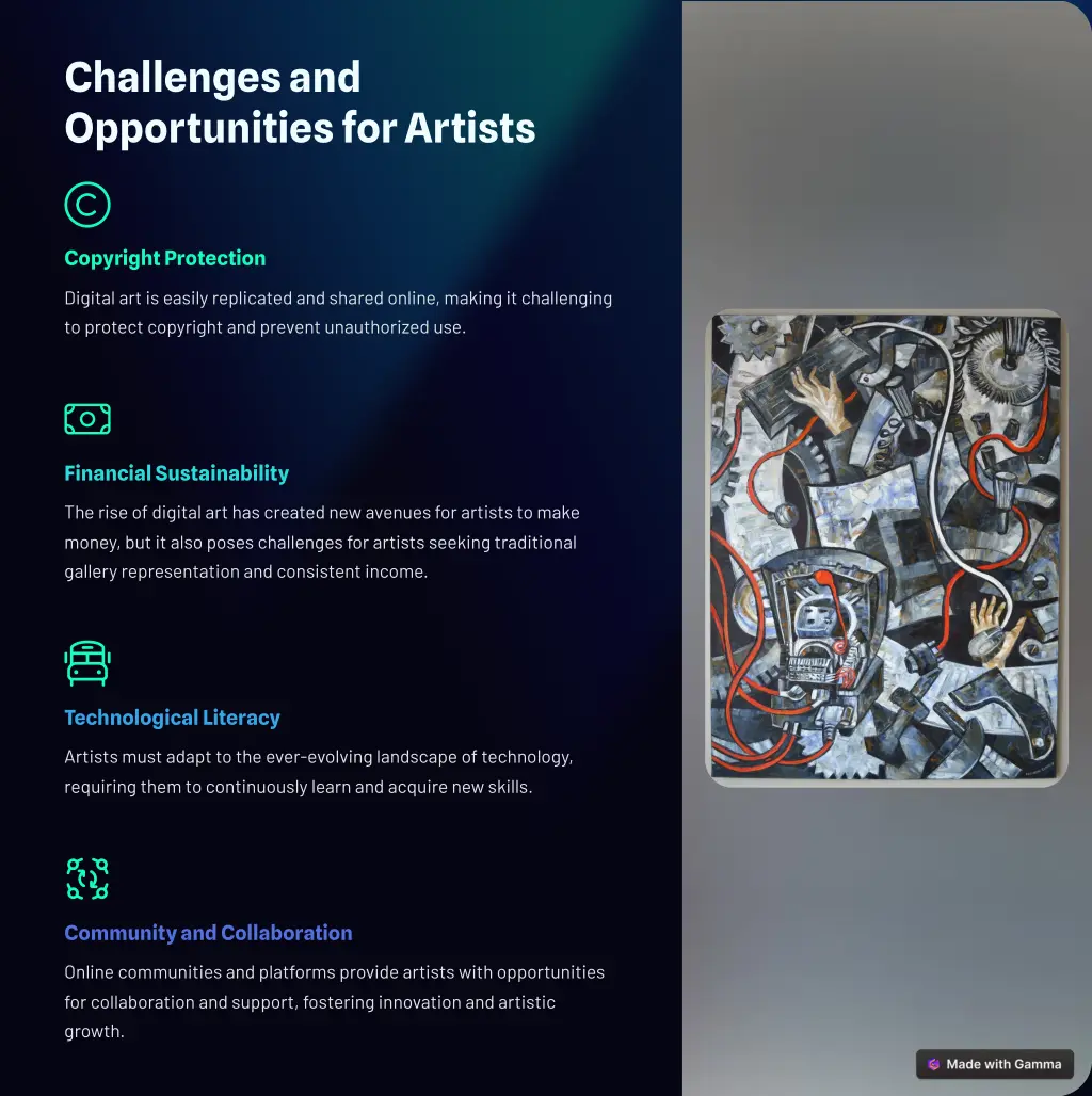 challenges and opportunities for artists