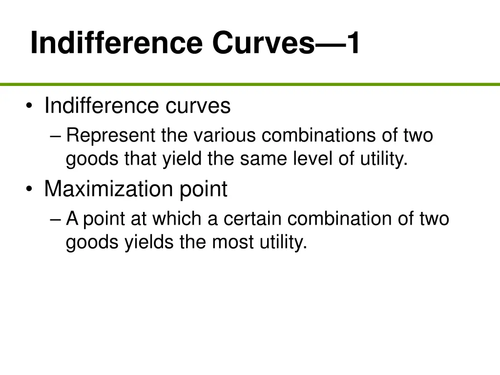 indifference curves 1