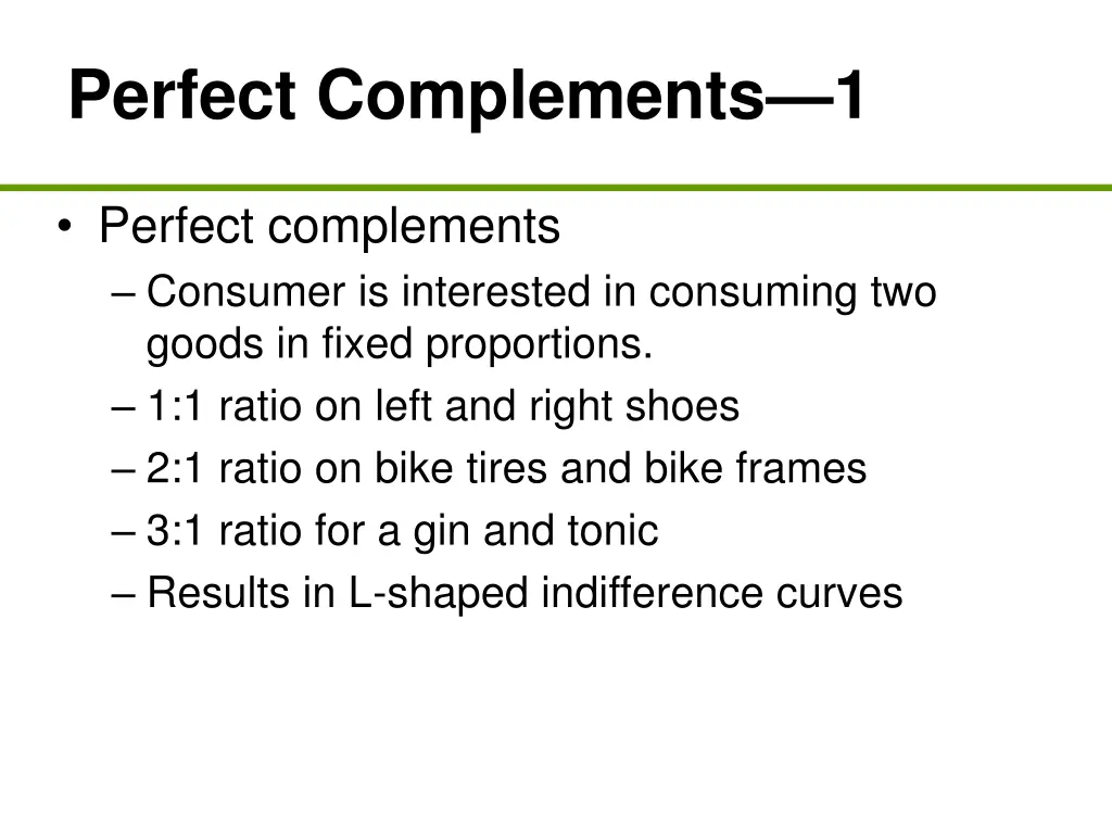 perfect complements 1