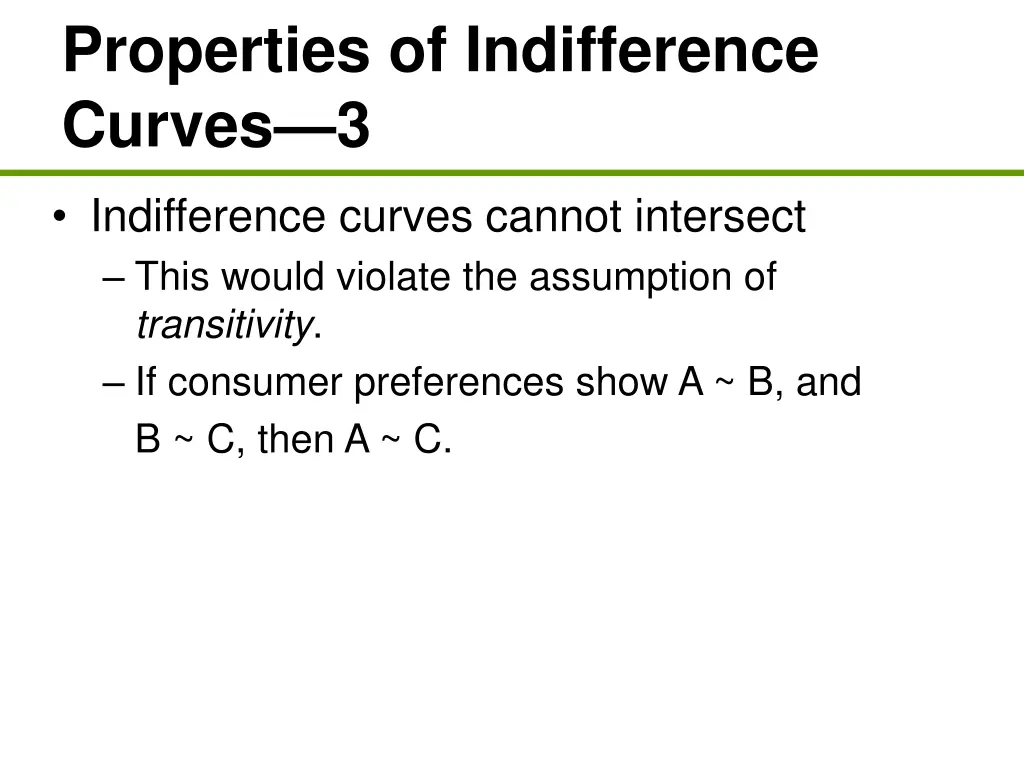 properties of indifference curves 3