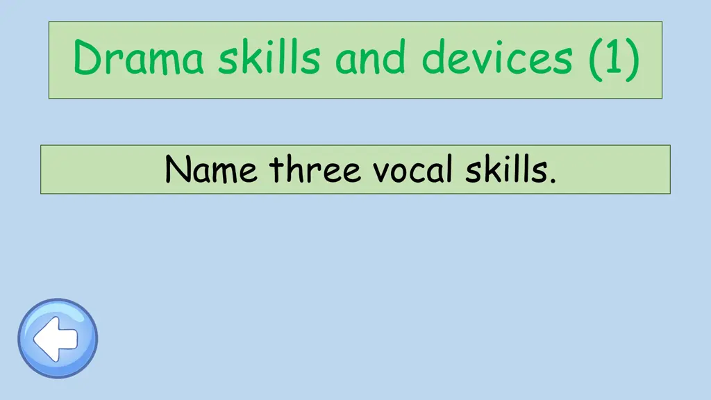 drama skills and devices 1