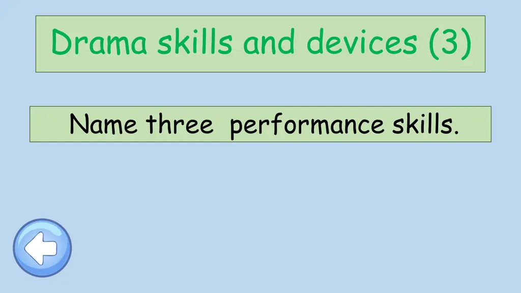 drama skills and devices 3
