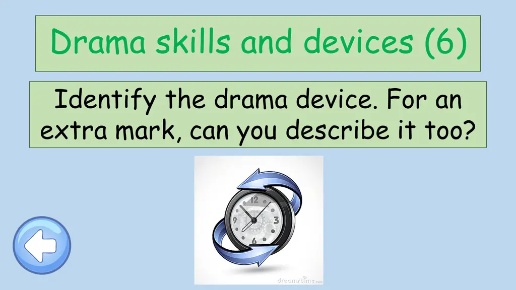 drama skills and devices 6