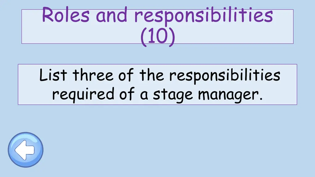 roles and responsibilities 10