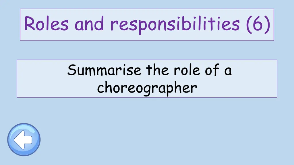 roles and responsibilities 6
