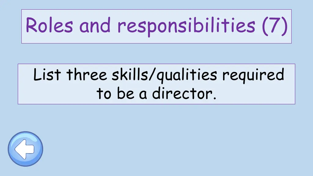roles and responsibilities 7