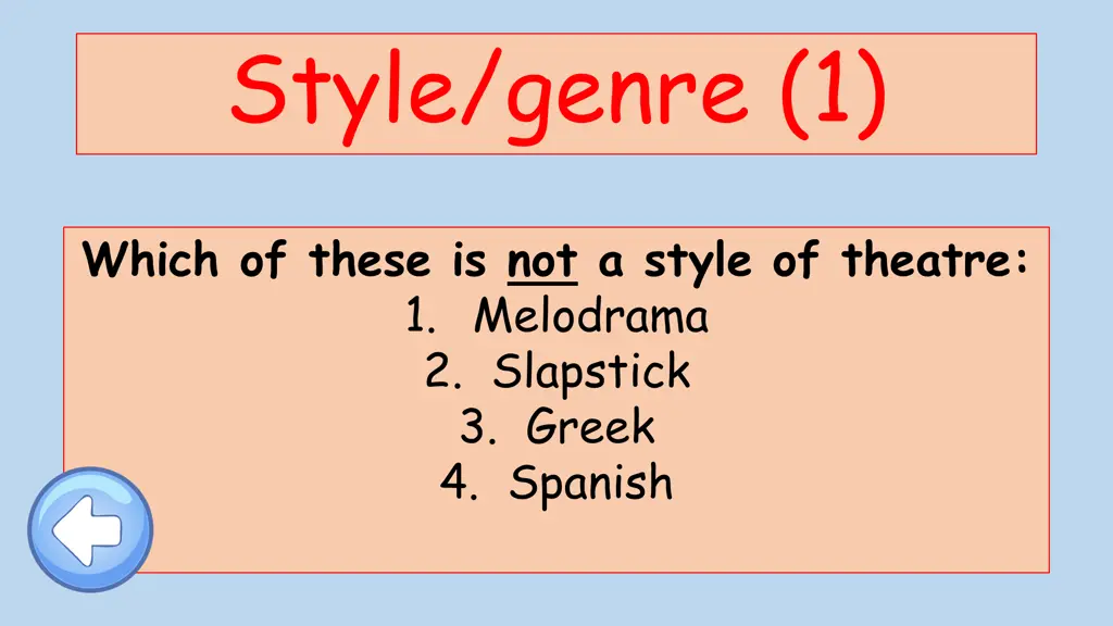style genre 1