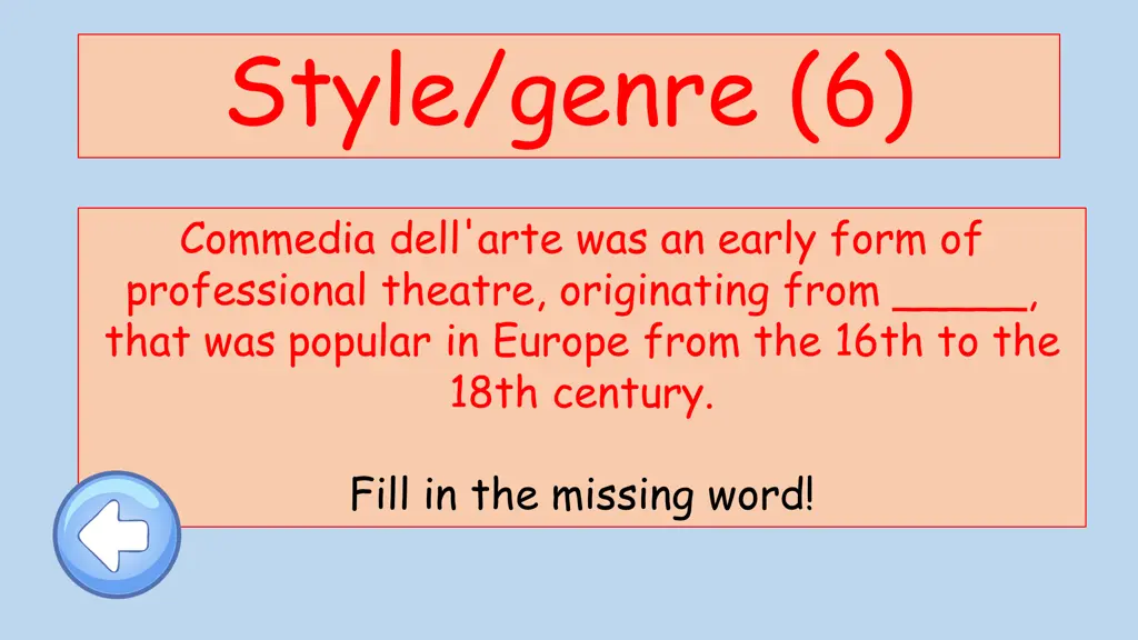 style genre 6