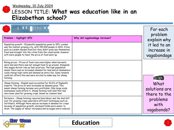 wednesday 10 july 2024 lesson title what