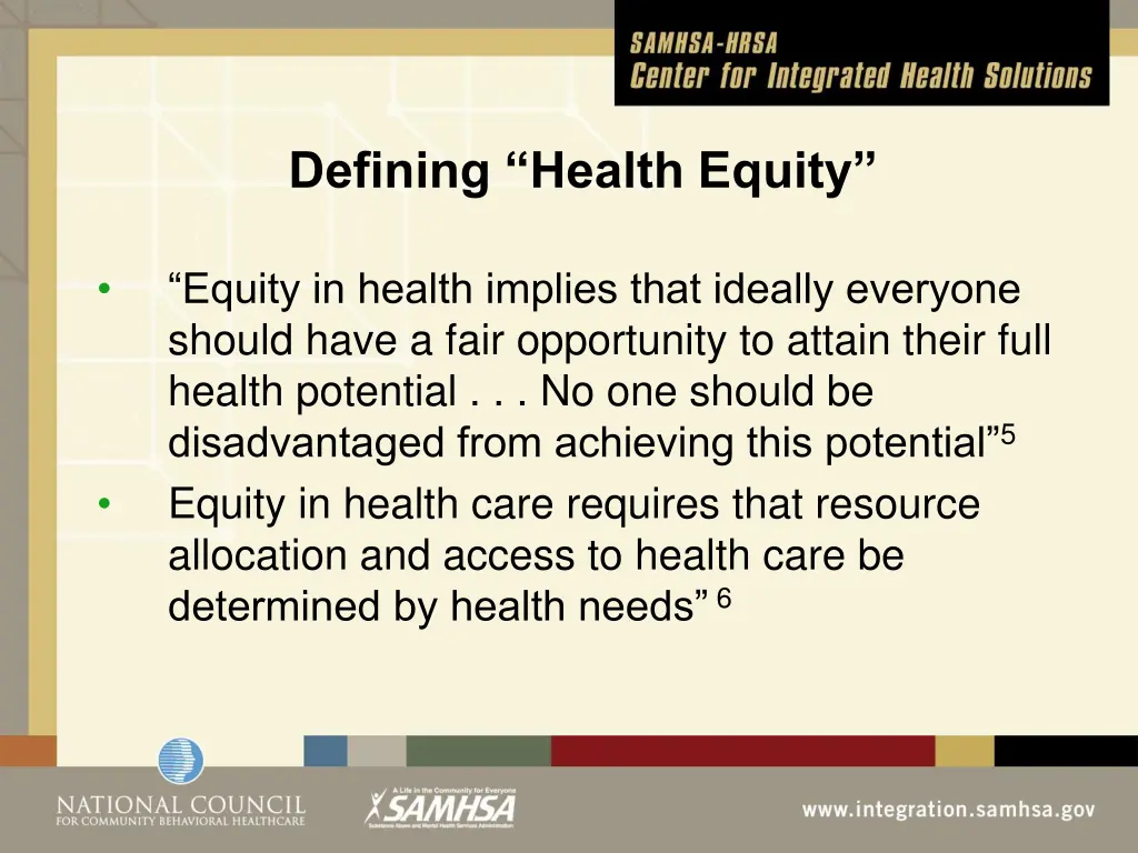 defining health equity