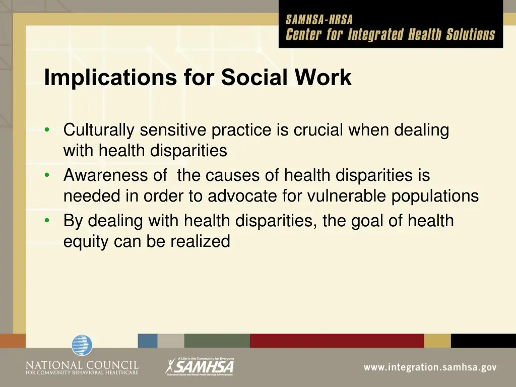 implications for social work