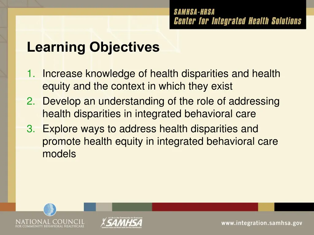 learning objectives