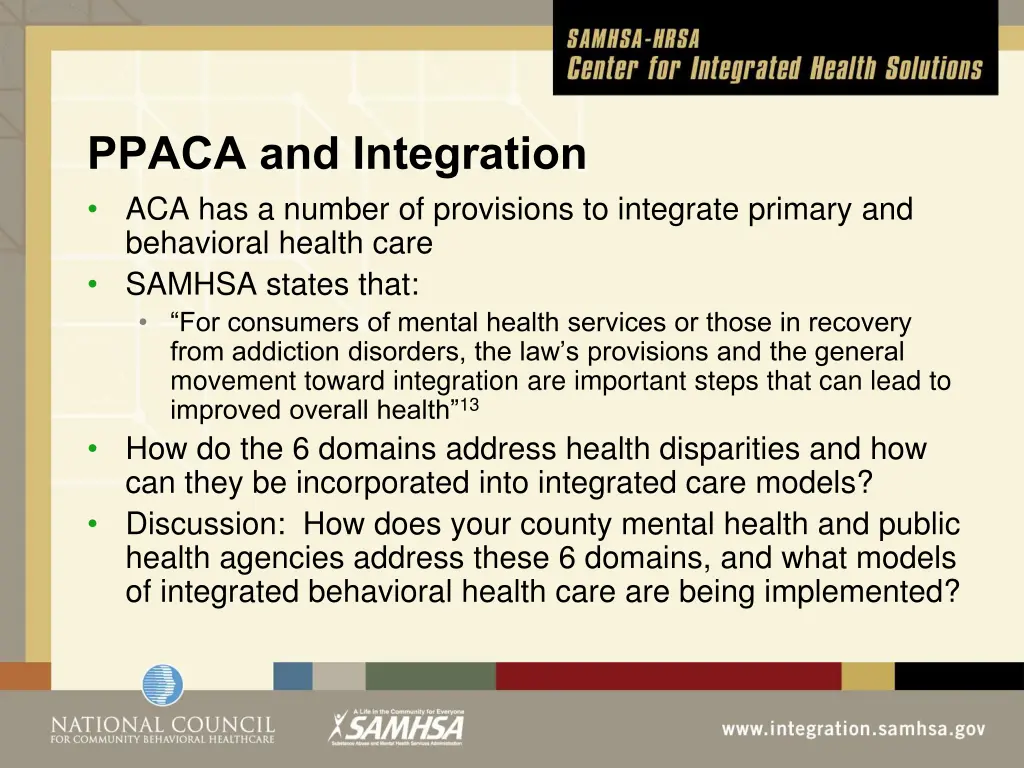 ppaca and integration aca has a number