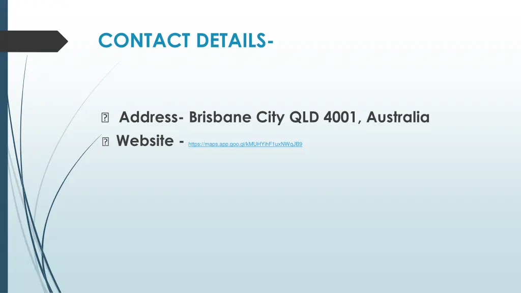 contact details