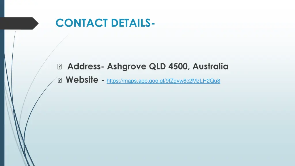 contact details