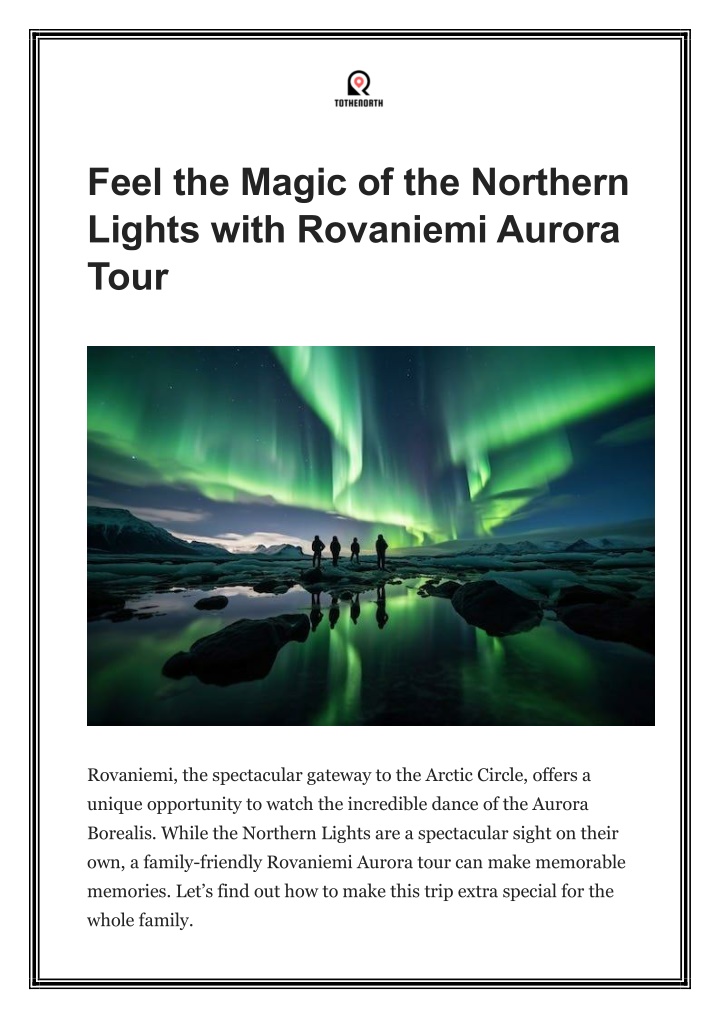 feel the magic of the northern lights with