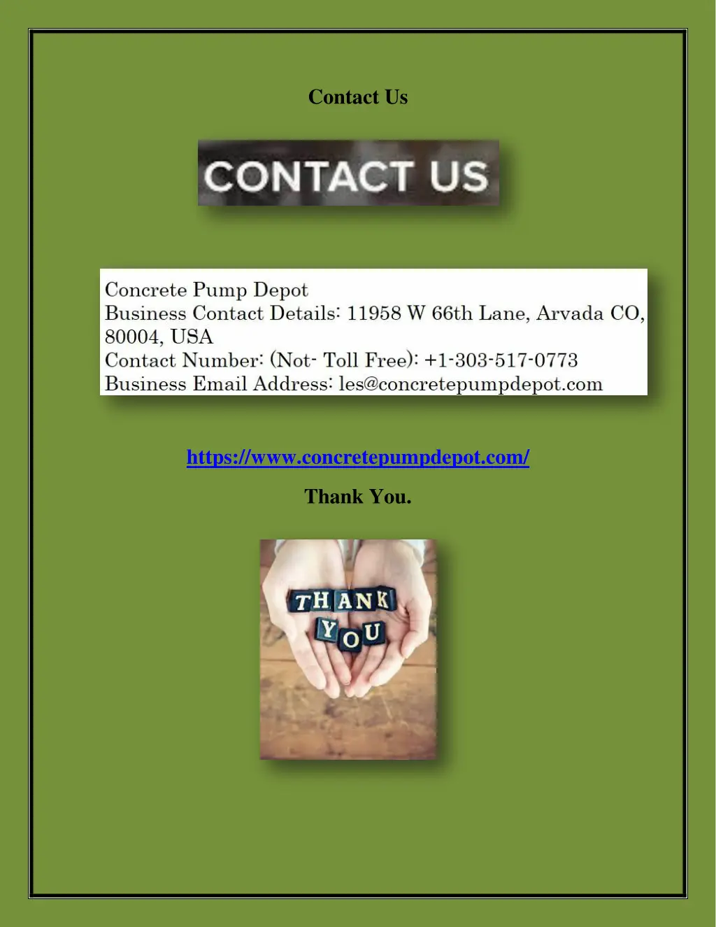 contact us