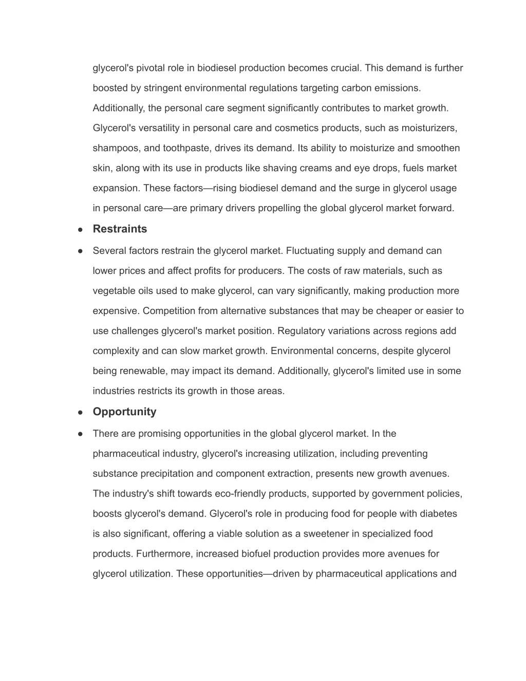 glycerol s pivotal role in biodiesel production