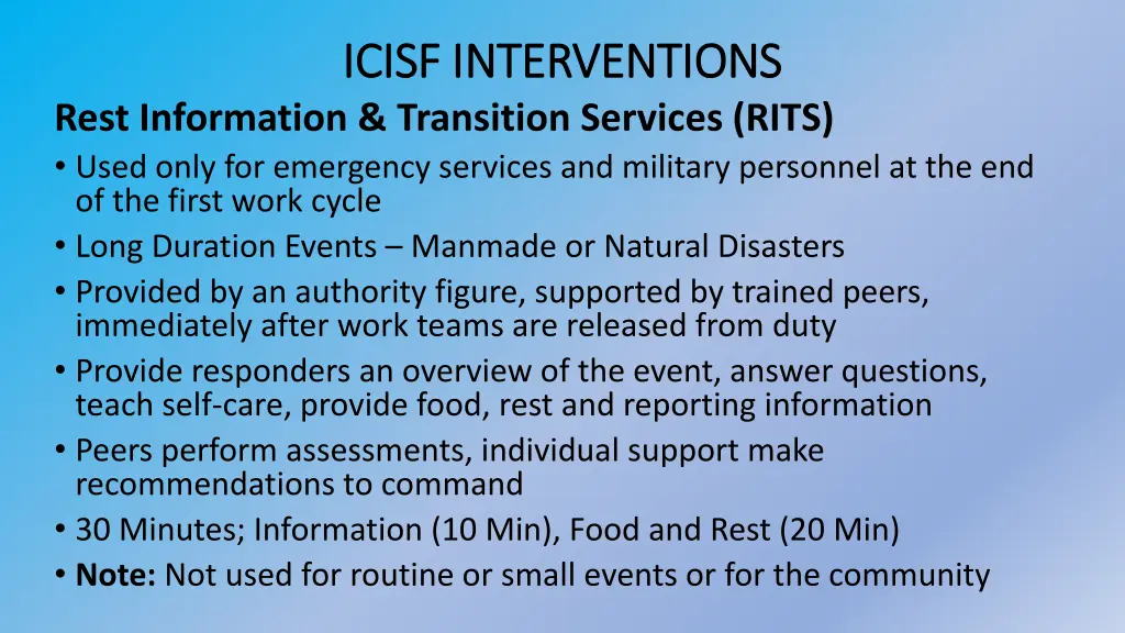 icisf interventions icisf interventions 3