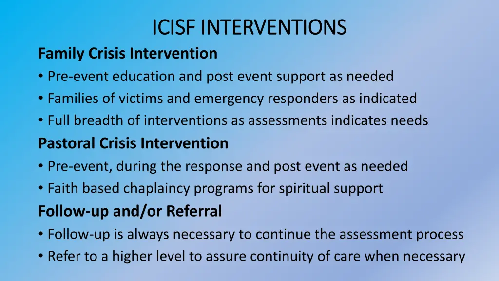 icisf interventions icisf interventions 4