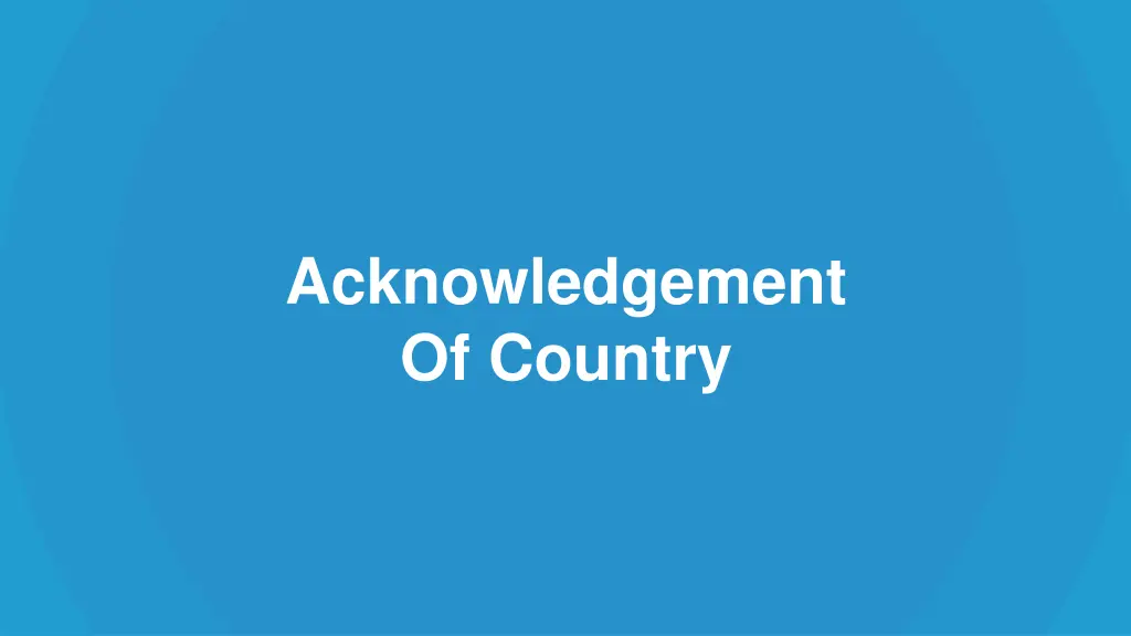 acknowledgement of country