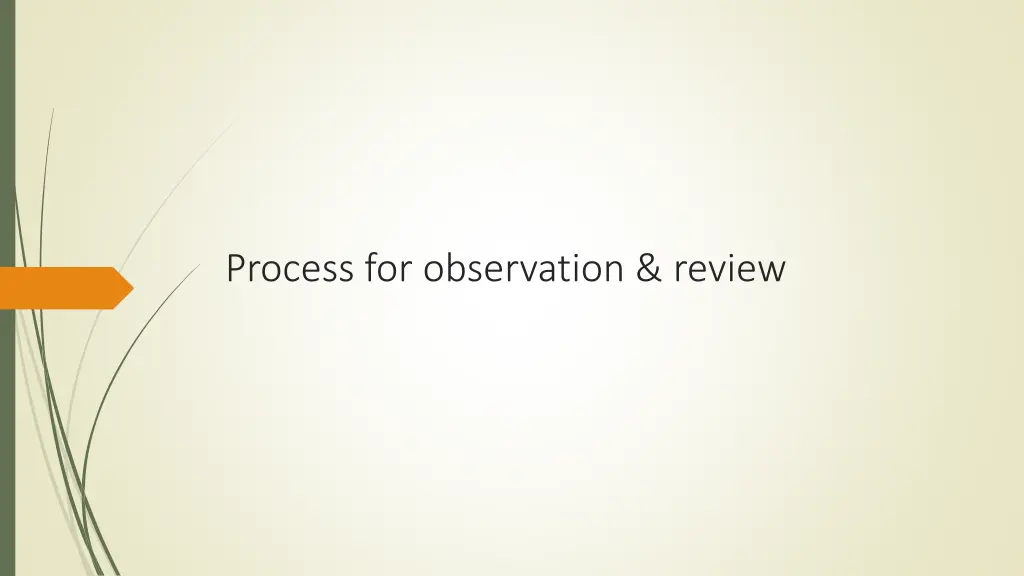 process for observation review