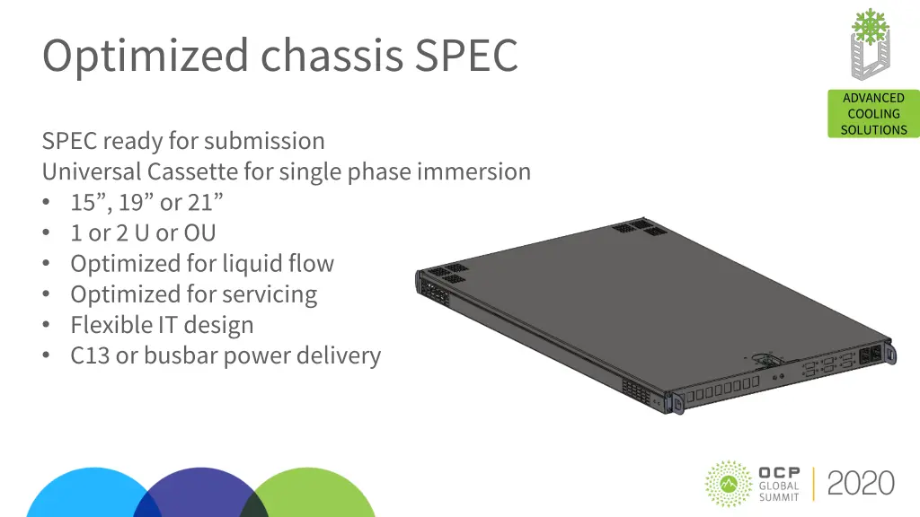 optimized chassis spec