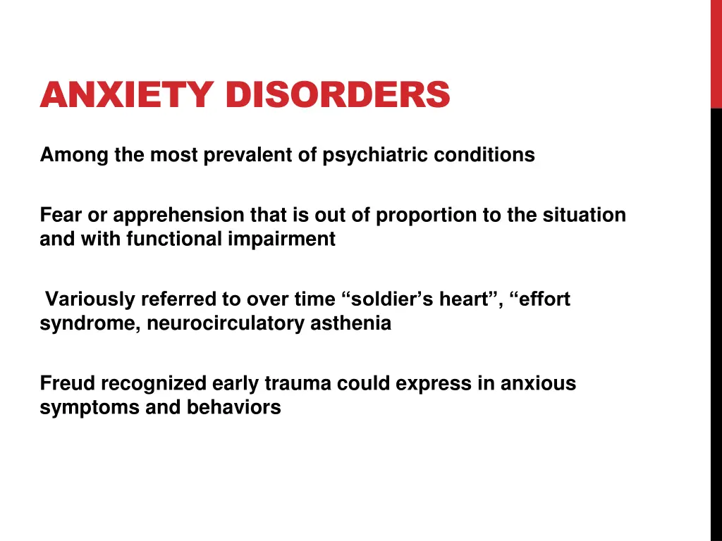 anxiety disorders 1