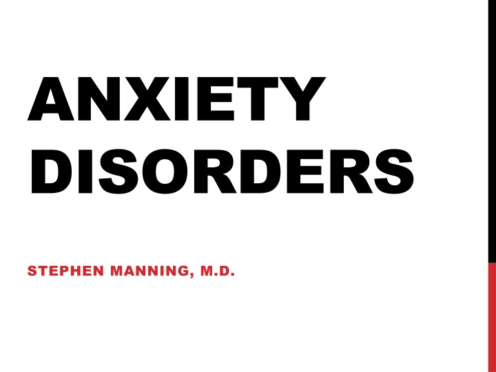 anxiety disorders