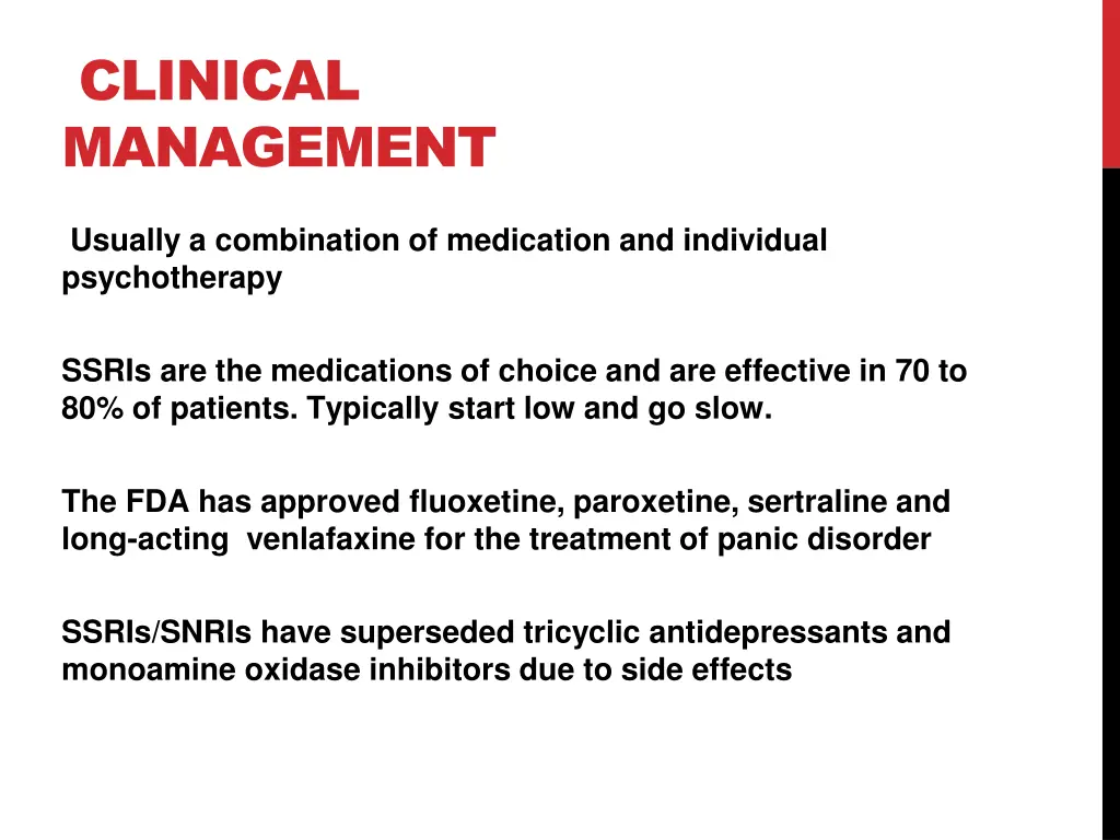 clinical management