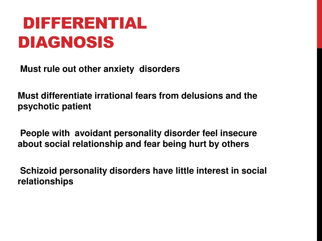 differential diagnosis